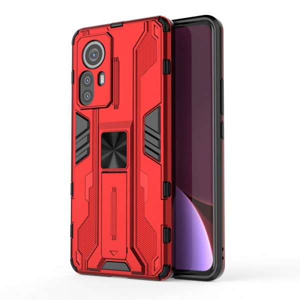 Xiaomi 12 Pro Skal Stativfunktion Röd