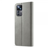 Lc.Imeeke Xiaomi 12T/12T Pro Fodral med Kortfack Stativfunktion Grå