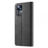 Lc.Imeeke Xiaomi 12T/12T Pro Fodral med Kortfack Stativfunktion Svart