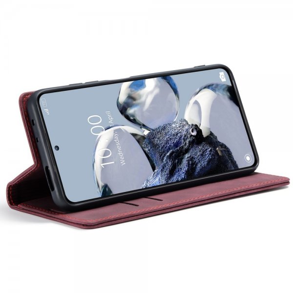CaseMe Xiaomi 12T/12T Pro Fodral Retro Flip Röd