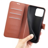 Xiaomi 13 Fodral Litchi Brun
