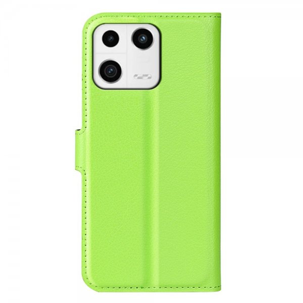 Xiaomi 13 Fodral Litchi Grön