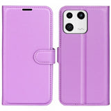 Xiaomi 13 Fodral Litchi Lila