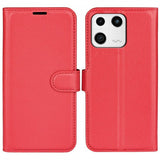 Xiaomi 13 Fodral Litchi Röd