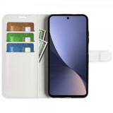 Xiaomi 13 Fodral Litchi Vit