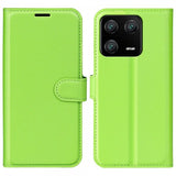 Xiaomi 13 Pro Fodral Litchi Grön
