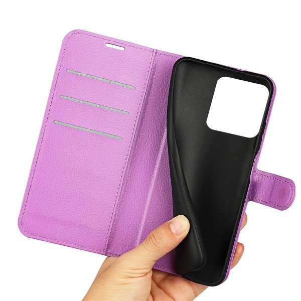 Xiaomi 13 Pro Fodral Litchi Lila