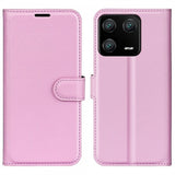 Xiaomi 13 Pro Fodral Litchi Rosa