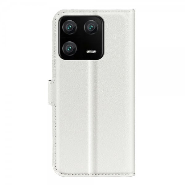Xiaomi 13 Pro Fodral Litchi Vit