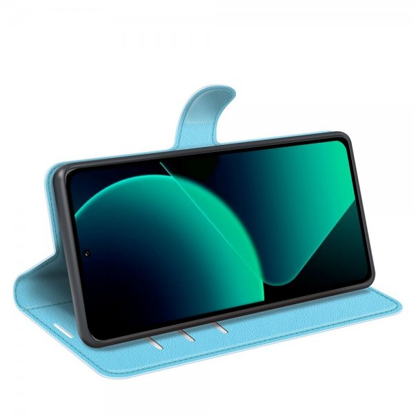 Xiaomi 13T/13T Pro Fodral Litchi Blå