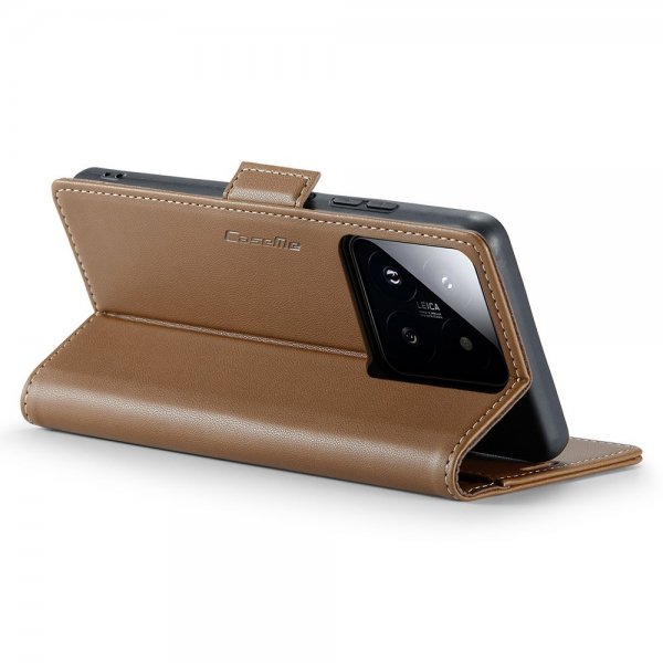 CaseMe Xiaomi 14 Fodral 023 Series Brun