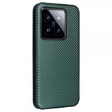 Xiaomi 14 Fodral Kolfibertextur Grön