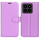 Xiaomi 14 Fodral Litchi Lila