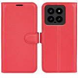 Xiaomi 14 Fodral Litchi Röd