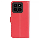 Xiaomi 14 Fodral Litchi Röd