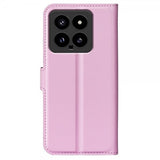 Xiaomi 14 Fodral Litchi Rosa