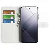Xiaomi 14 Fodral Litchi Vit