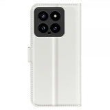 Xiaomi 14 Fodral Litchi Vit