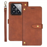 Xiaomi 14 Fodral med Strap Brun