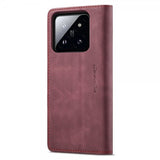 CaseMe Xiaomi 14 Fodral Retro Flip Röd