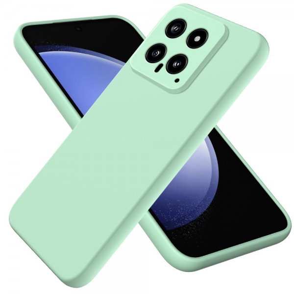 Xiaomi 14 Skal med Strap Silikon Grön