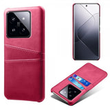 Xiaomi 14 Skal med två Kortfack Magenta