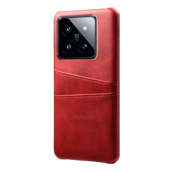 Xiaomi 14 Skal med två Kortfack Röd