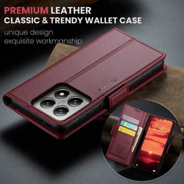 CaseMe Xiaomi 14T Fodral 023 Series Röd