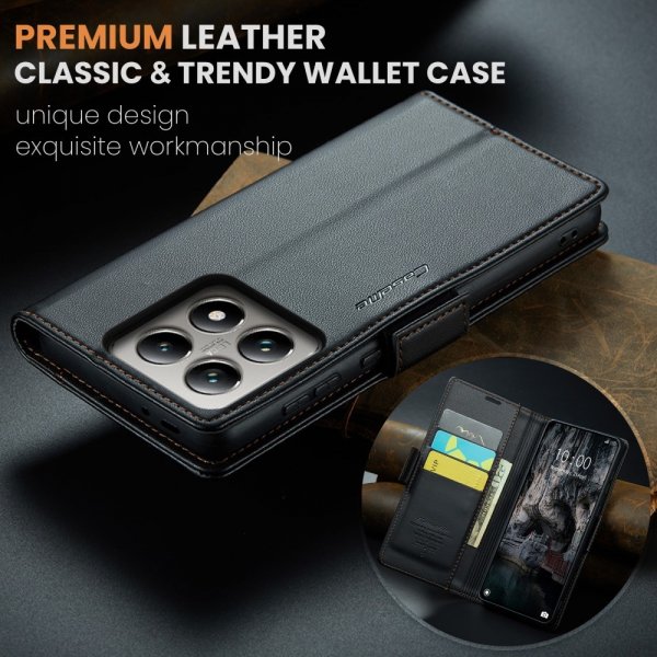 CaseMe Xiaomi 14T Fodral 023 Series Svart