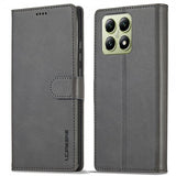 Lc.Imeeke Xiaomi 14T Fodral med Kortfack Stativfunktion Grå