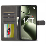 Lc.Imeeke Xiaomi 14T Fodral med Kortfack Stativfunktion Grå