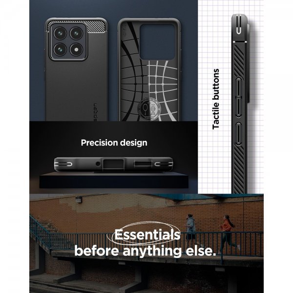 Spigen Xiaomi 14T Skal Rugged Armor Matte Black