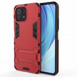 Xiaomi Mi 11 Lite Skal Armor Stativfunktion Röd