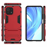 Xiaomi Mi 11 Lite Skal Armor Stativfunktion Röd