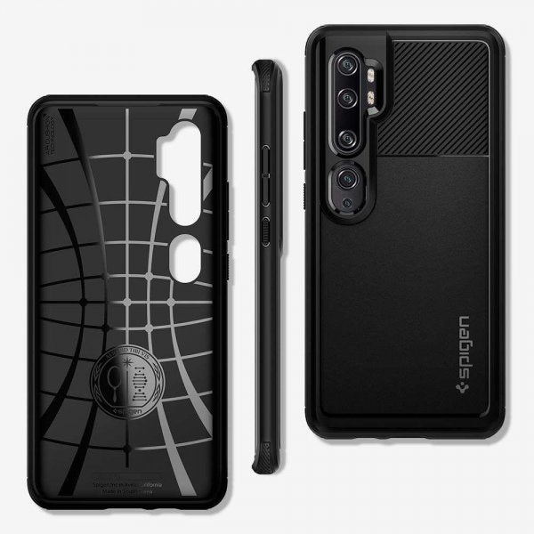 Spigen Xiaomi Mi Note 10/Mi Note 10 Pro Skal Rugged Armor Matte Black