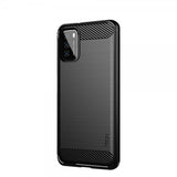 Mofi Xiaomi Poco M3 Skal Borstad Kolfibertextur Svart