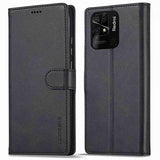 Lc.Imeeke Xiaomi Redmi 10C Fodral med Kortfack Stativfunktion Svart