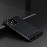 Mofi Xiaomi Redmi 10C Skal Borstad Kolfibertextur Blå