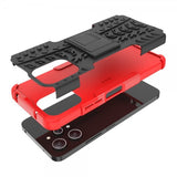 Xiaomi Redmi 12 Skal Däckmönster Stativfunktion Röd