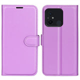 Xiaomi Redmi 12C Fodral Litchi Lila