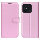 Xiaomi Redmi 12C Fodral Litchi Rosa