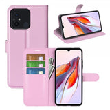 Xiaomi Redmi 12C Fodral Litchi Rosa