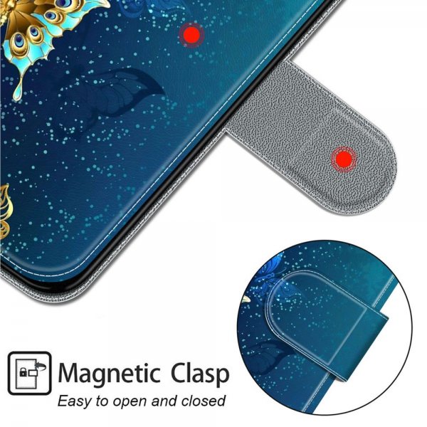 Xiaomi Redmi 12C Fodral Motiv Glitter Fjärilar