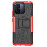 Xiaomi Redmi 12C Skal Däckmönster Stativfunktion Röd