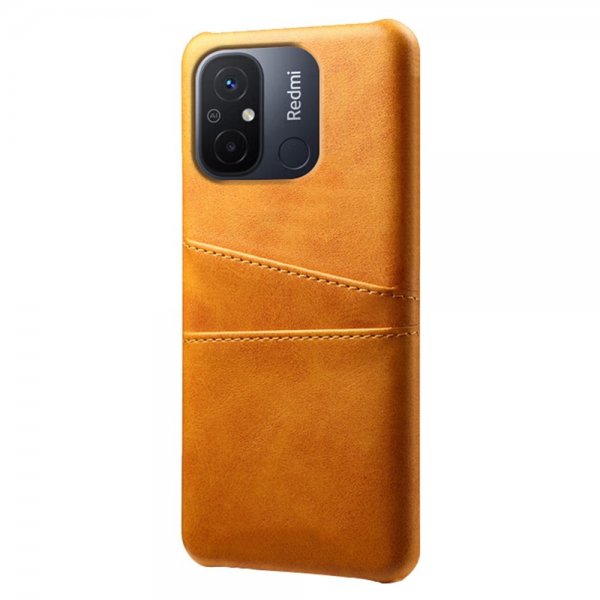 Xiaomi Redmi 12C Skal med två Kortfack Ljusbrun