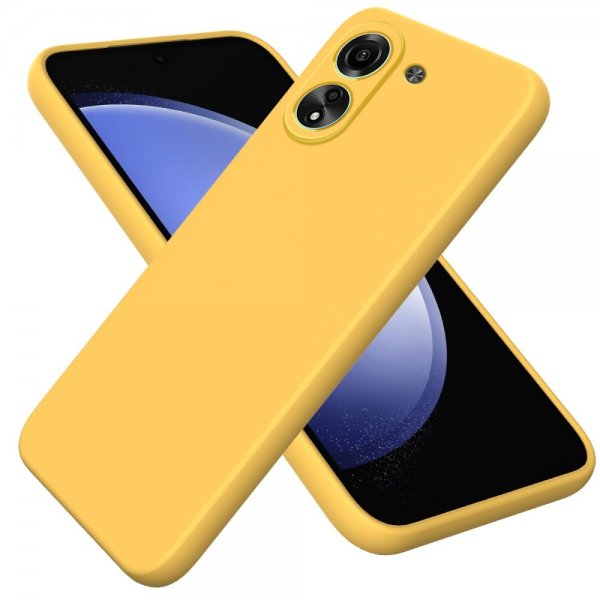 Xiaomi Redmi 13C Skal med Strap Silikon Gul