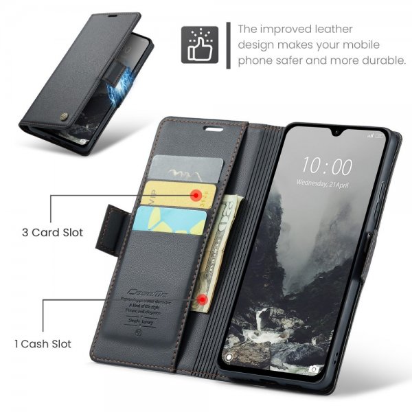 CaseMe Xiaomi Redmi 14C Fodral 023 Series Svart