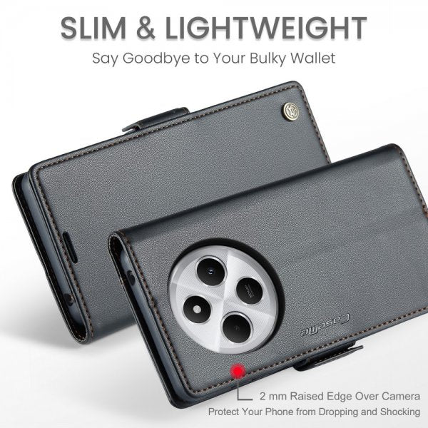 CaseMe Xiaomi Redmi 14C Fodral 023 Series Svart