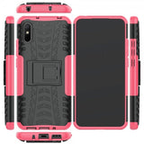 Xiaomi Redmi 9A Skal Däckmönster Stativfunktion Magenta