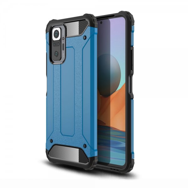 Xiaomi Redmi Note 10 Pro Skal Armor Blå